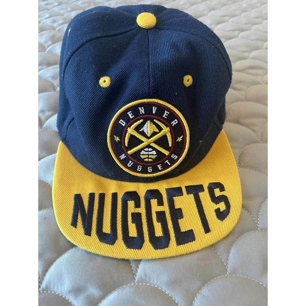 Denver Nuggets Hat Cap Snapback Youth Blue Yellow NBA Basketball Adjustable Kids - Picture 2 of 5